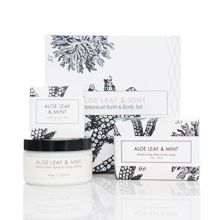 Aloe Leaf & Mint Botanical Gift Set
