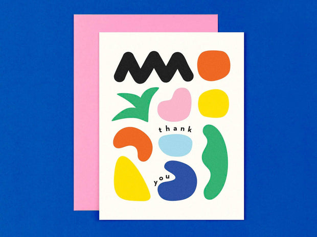 Thank You Shapes No. 2 • Abstract Thank You Card: Single Card