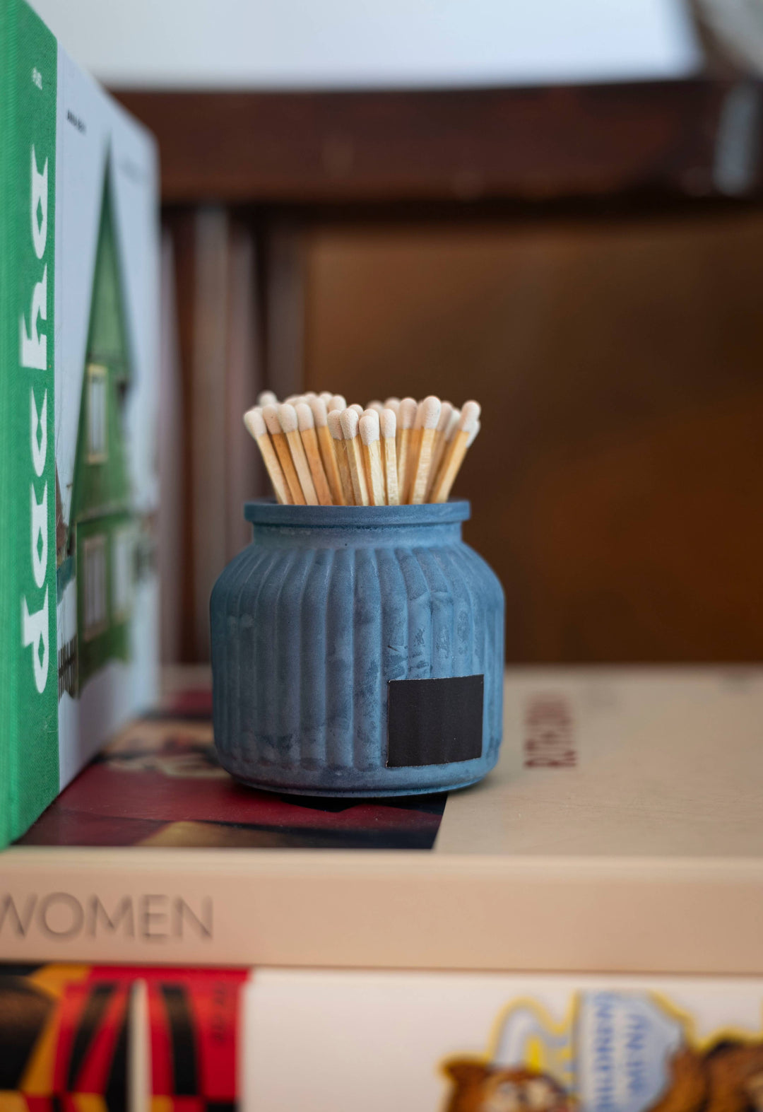 Apothecary Match Holder- Long Matches: Pink