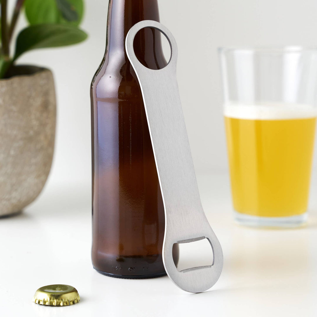 TrueBlade Stainless Steel Bottle Opener Silver or Black