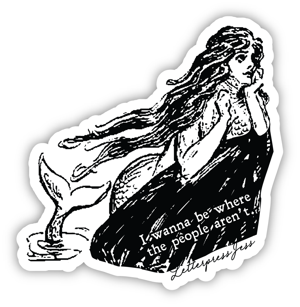Gibson Girl Where the People Aren't Sticker