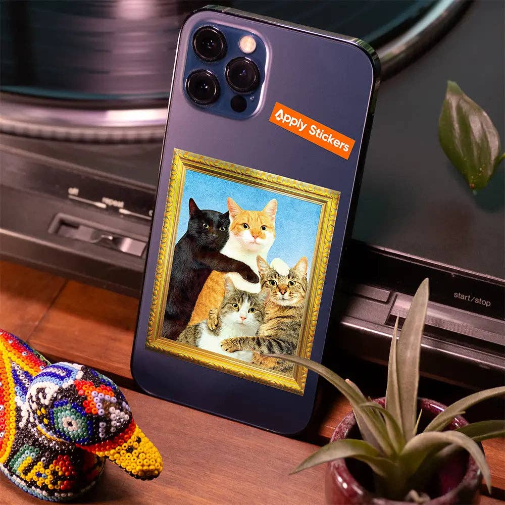 Kitty Family by Toiletpaper - Die-Cut Sticker