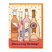 Rosé Wine Birthday Card