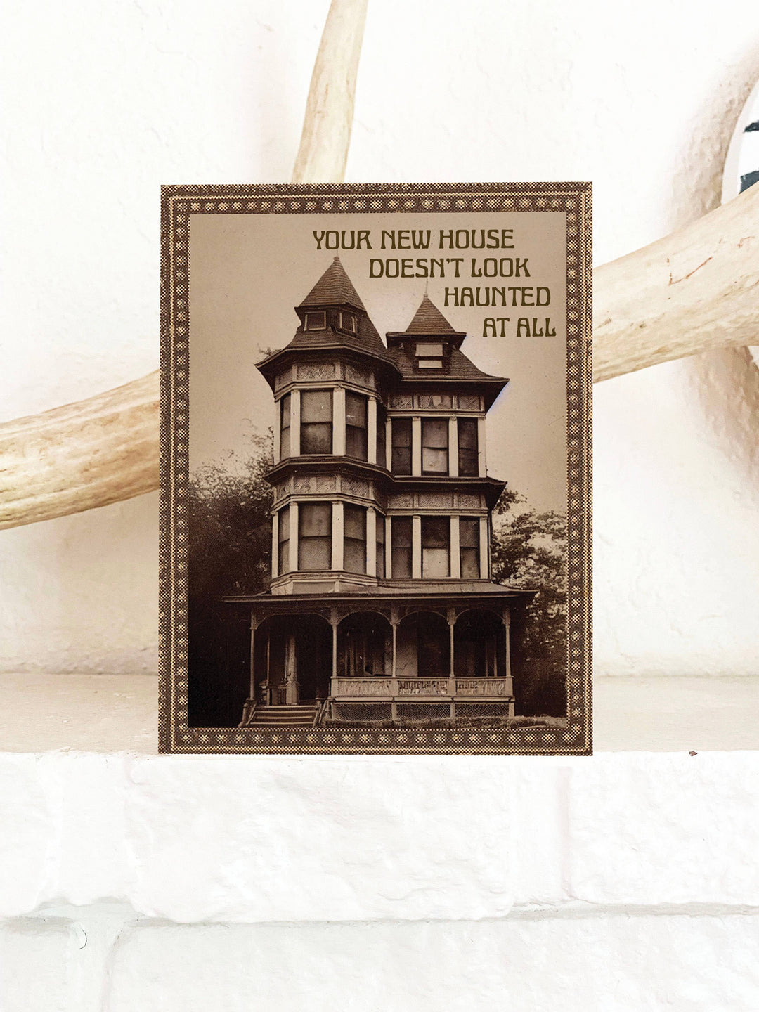 New Home Haunted House Funny Greeting Card - Spooky Cute