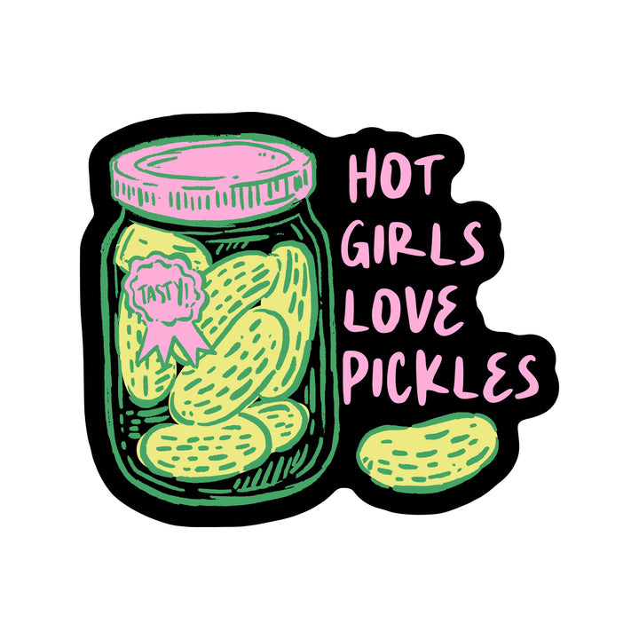 Funny Cute Girly Pickle Love High Quality Vinyl Sticker