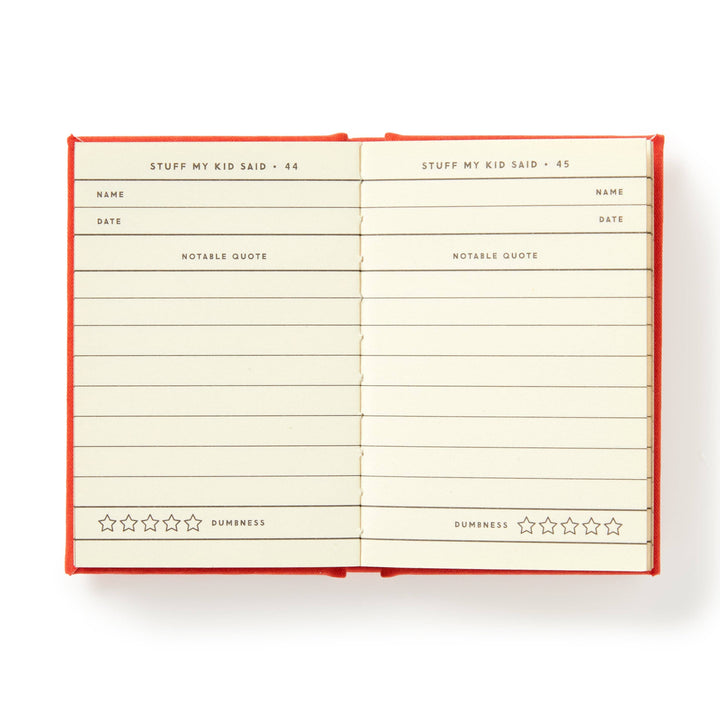 Brass Monkey Dumb Things My Kid Said Tiny Diary
