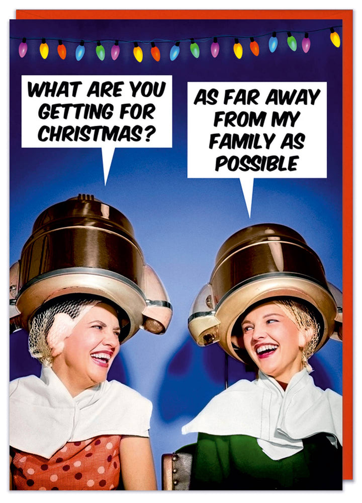 As far from my family as possible Greeting Card