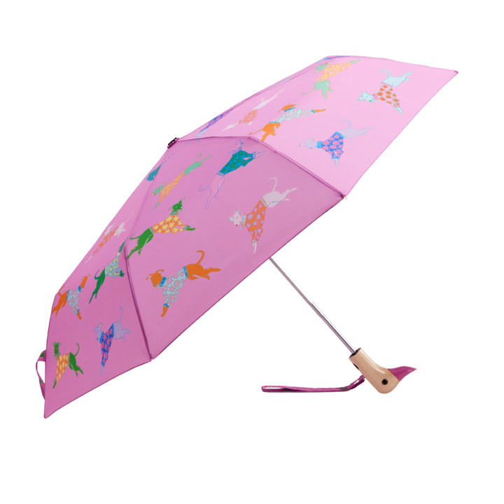 Dogs in Pink Whippet Duckhead Umbrella