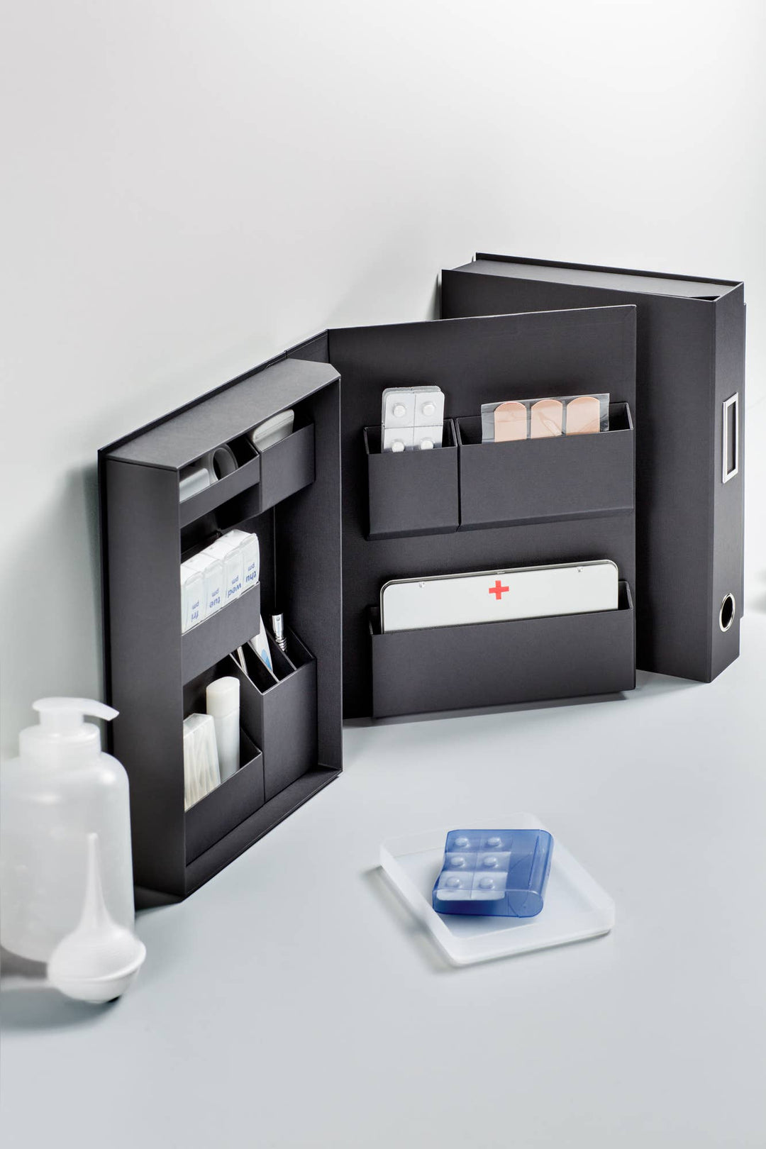 Lifestyle Paper Organizer Tool File A4  for Clean your desk: Navy