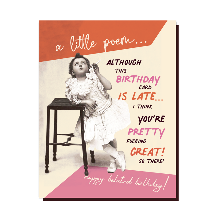 A Little Poem..BELATED Card
