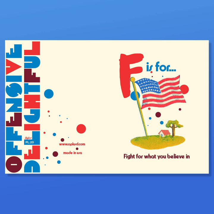 F IS FOR FIGHT political, motivational, encouragement