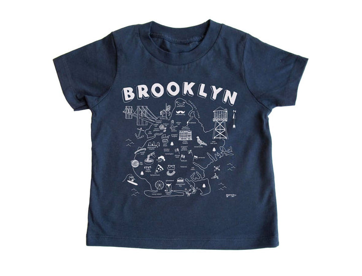 Brooklyn Toddler Tee: Navy / 2T