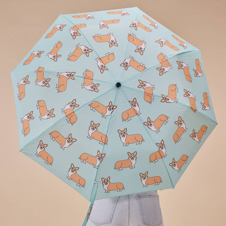 French Brand Coucou Suzette Collab - Corgi Dog Mint Umbrella