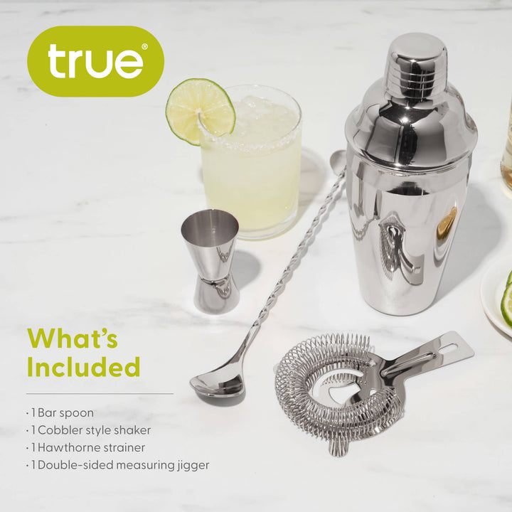 Stainless Steel Barware Set of 4