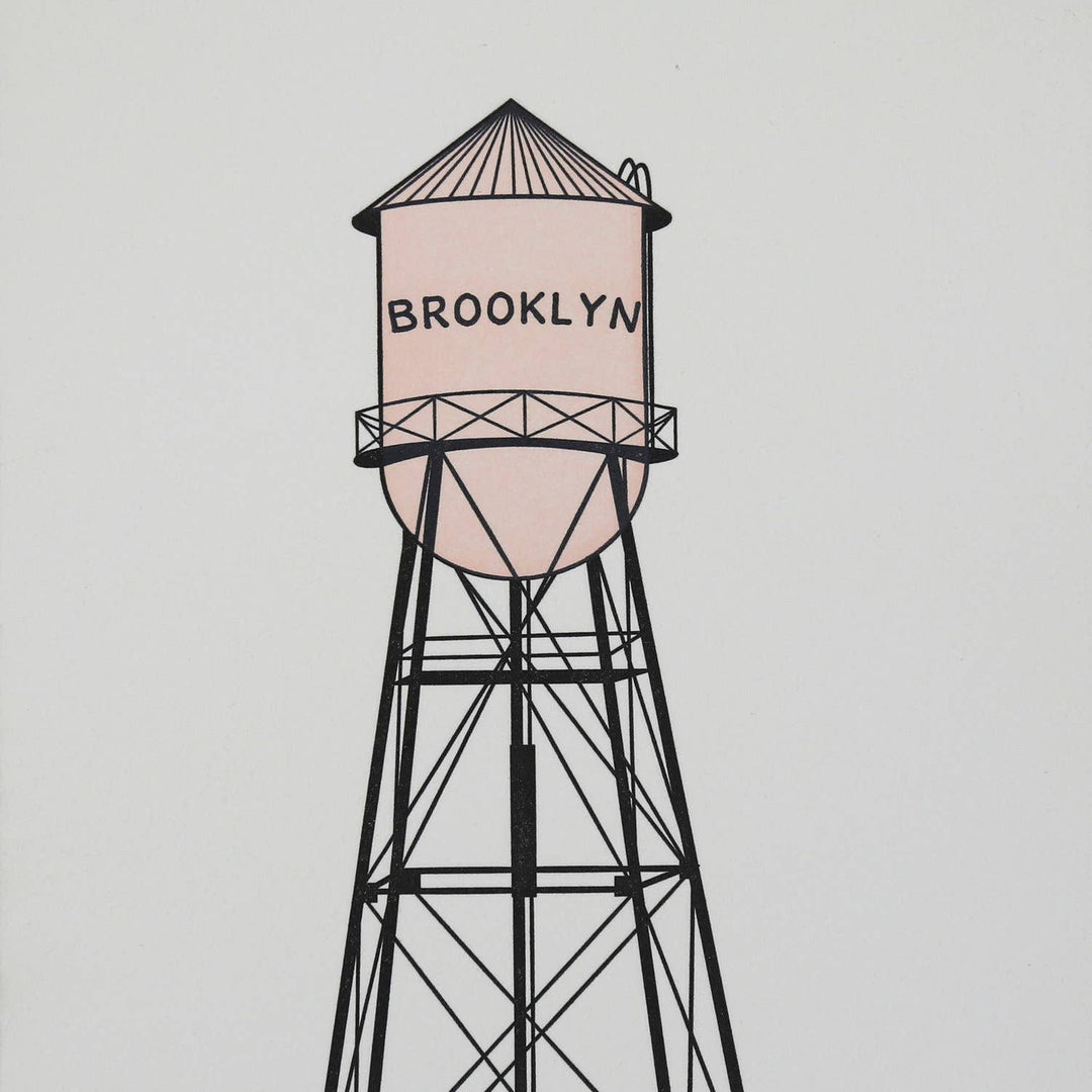 Brooklyn Water Tower - Letterpress Everyday Card