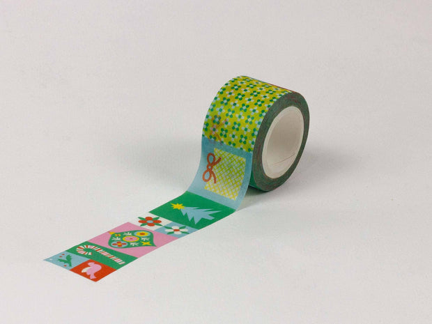 Holiday Block Washi Tape – 25mm