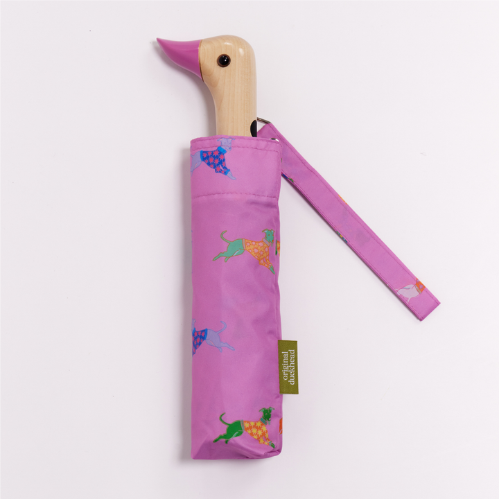 Dogs in Pink Whippet Duckhead Umbrella