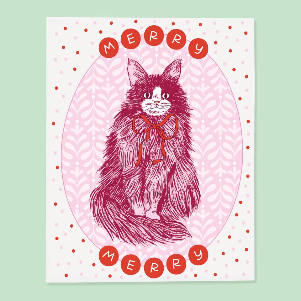Merry Cat Card
