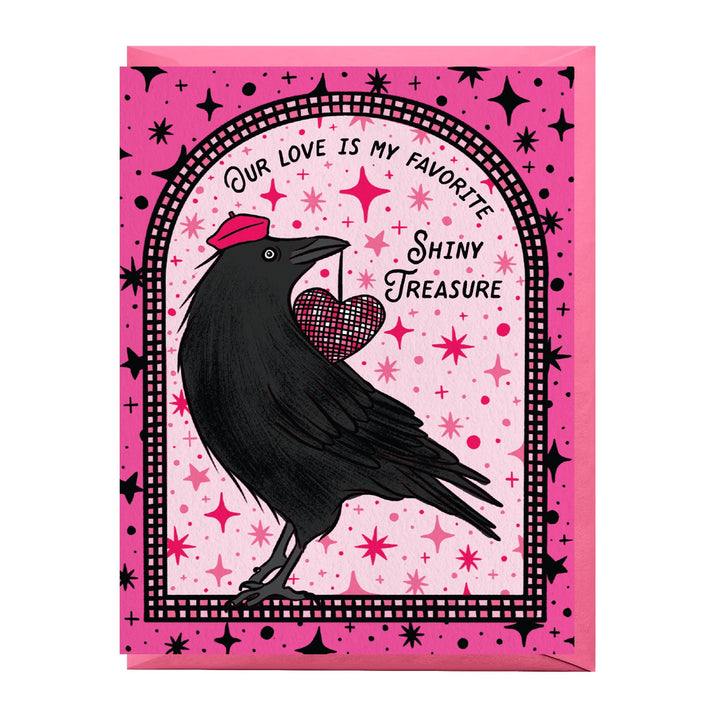 Disco Crow Love Card