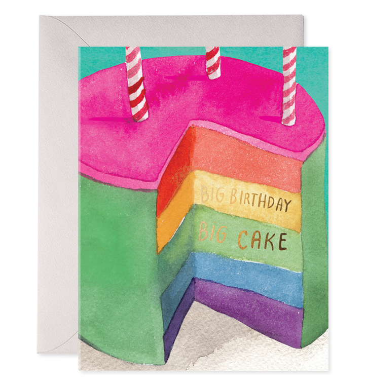 Big Cake Birthday Greeting Card