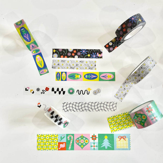 Holiday Block Washi Tape – 25mm