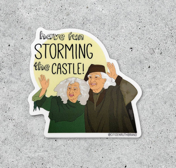 Princess Bride Have Fun Storming The Castle vinyl sticker