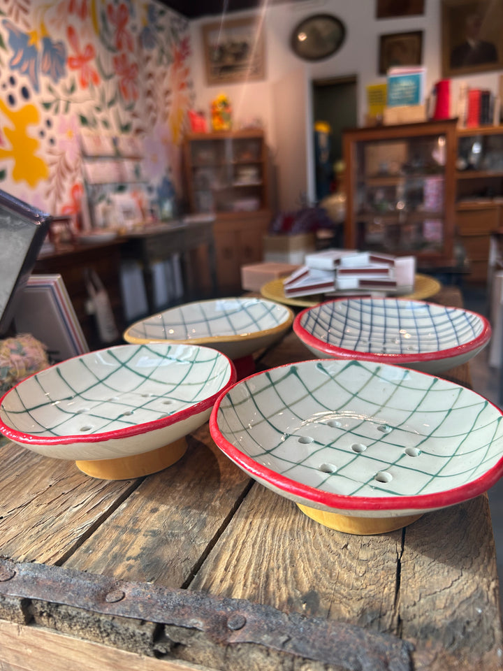 Checkered Trinket-Soap Dish
