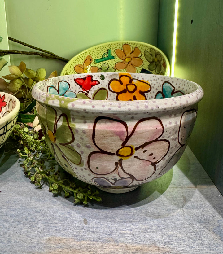 Star Floral Painted Bowls
