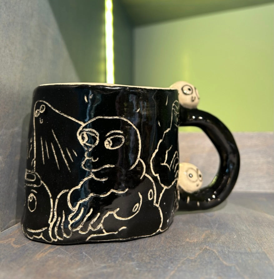 Sgraffito Mugs