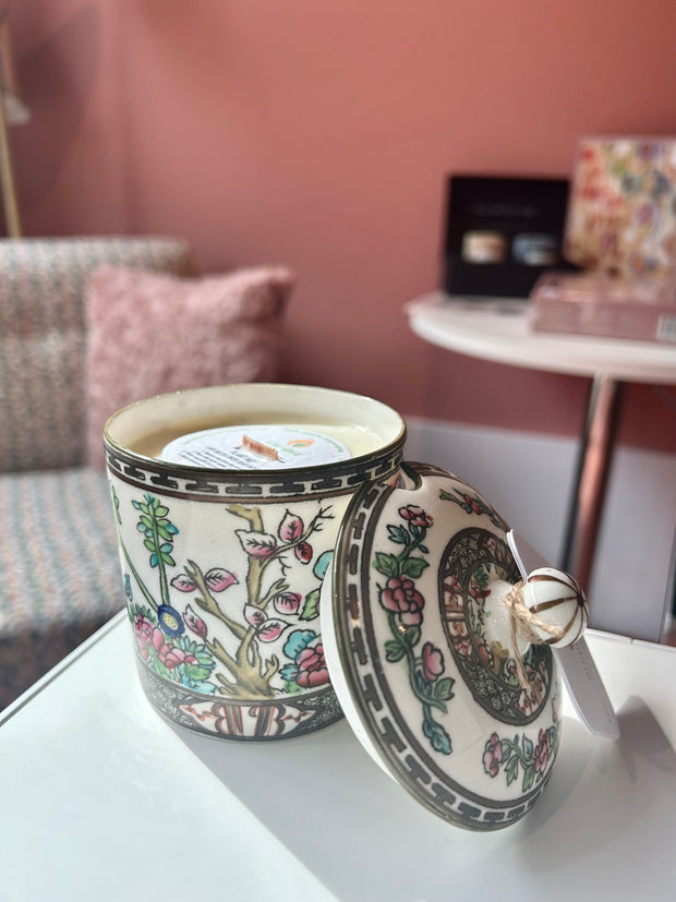 Vintage Floral Sugar Dish