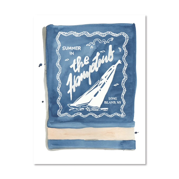 THE HAMPTONS MATCHBOOK PRINT