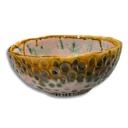 PINK & GREEN Textured Bowl No. 2