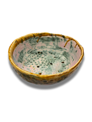 PINK & GREEN Textured Bowl No. 2