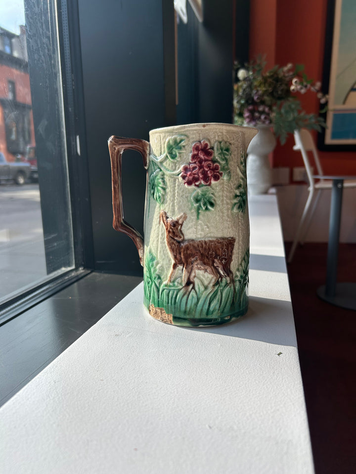 Deer In The Woods Pitcher