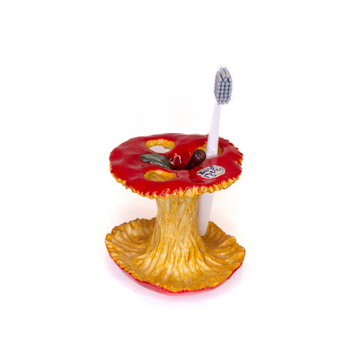 Apple Core Toothbrush Holder