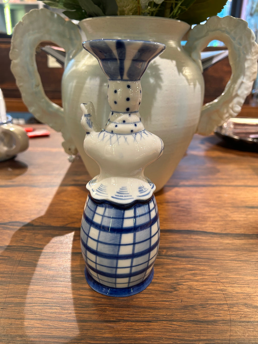 Gzhel Russian Porcelain Candle Holder