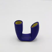 Matte Blue Yellow Interior Small Vase