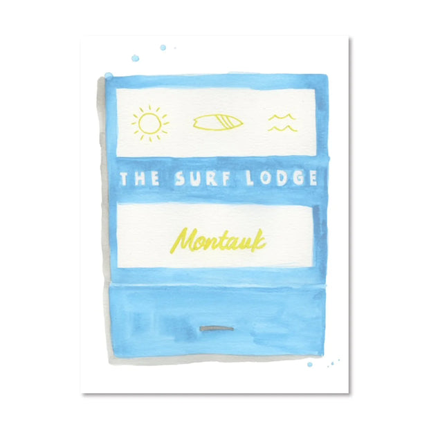 THE SURF LODGE MONTAUK MATCHBOOK PRINT