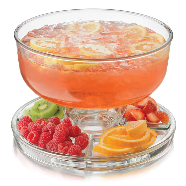 Libbey Selene 6-in-1 Multi-use Glass Server & Cake stand