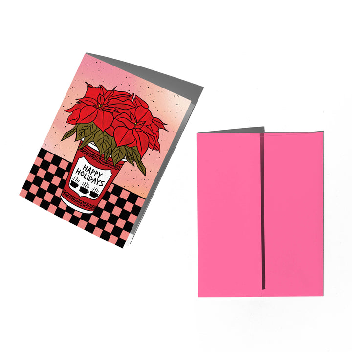 Bodega Flowers Holiday Card: Single card