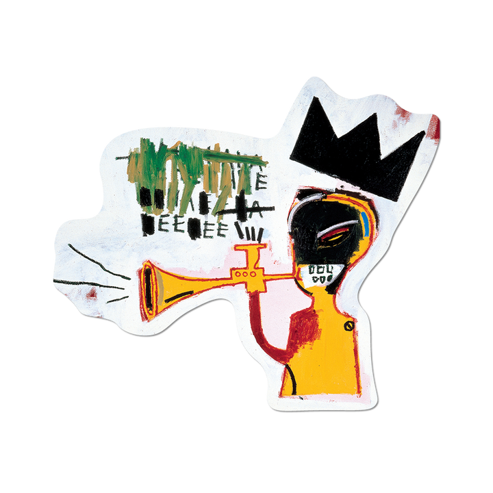 Trumpet by Basquiat - Die-Cut Sticker (music)