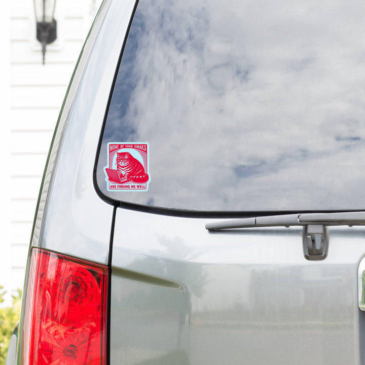 Work Kitty Cat Sarcastic Cute High Quality Vinyl Sticker