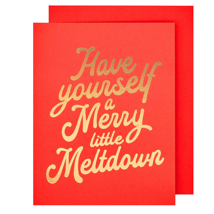 Merry Meltdown Holiday Card: Single