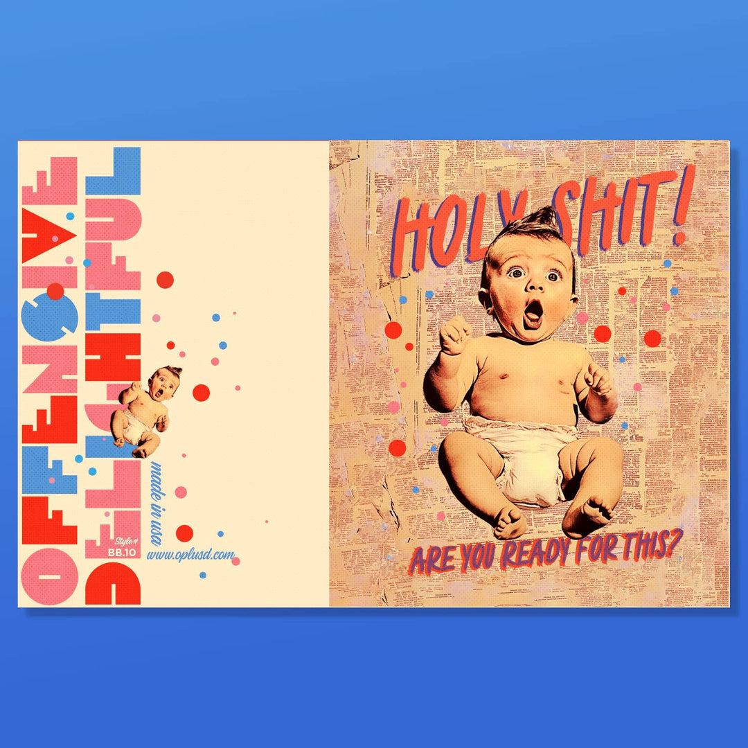 HOLY SHIT! new baby card