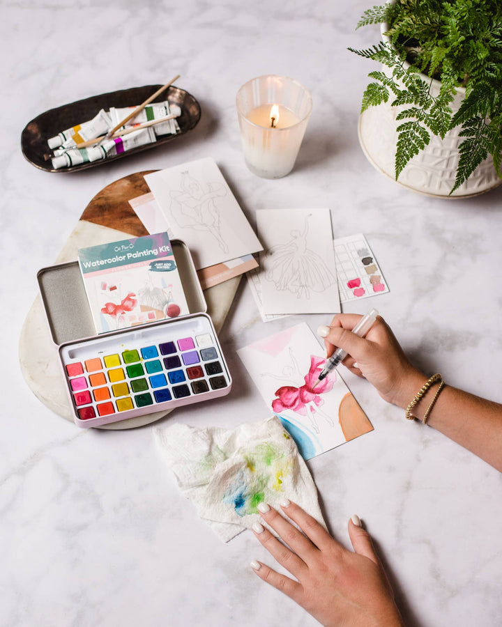 Citrus Fruits watercolor painting kit