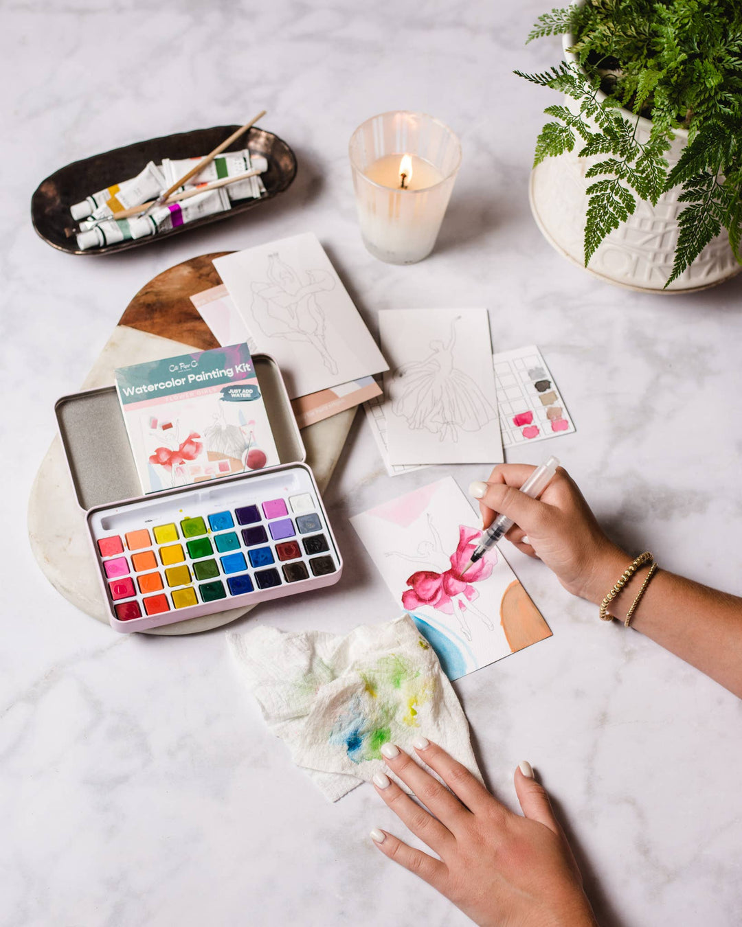 Cape Harbor Watercolor Paint Set