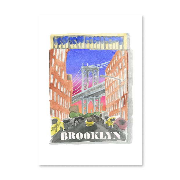 Brooklyn Matchbook: 5" x 7" PRINT ONLY