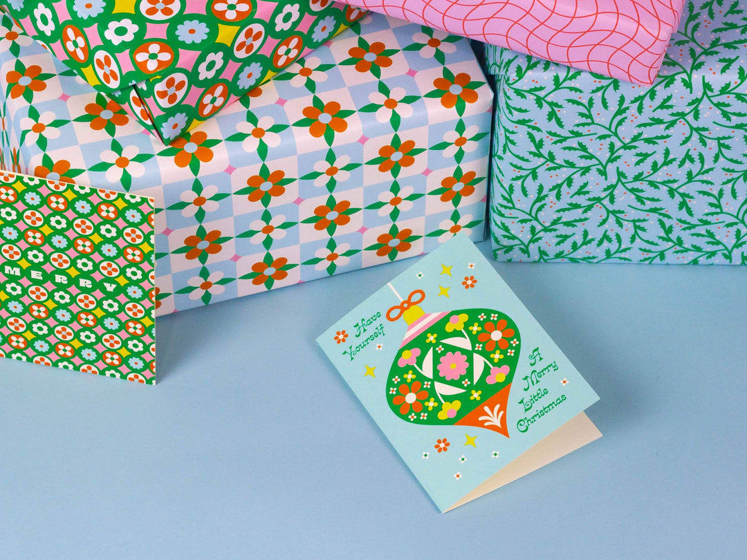 Holly &amp; Berries &amp; Christmas Gift Wrap Sheets or Roll