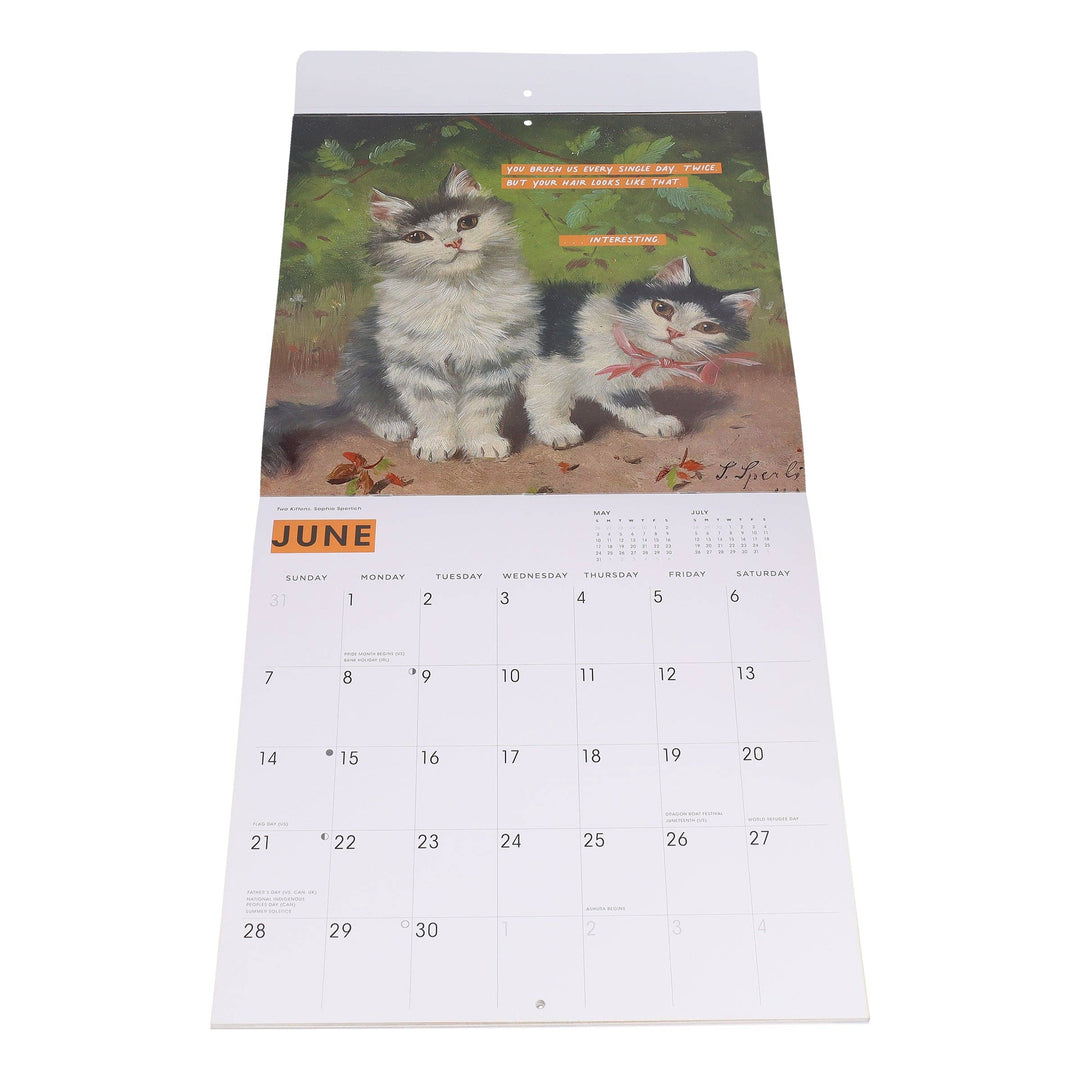 Cat People to Judge in Art and Life 2026 Wall Calendar
