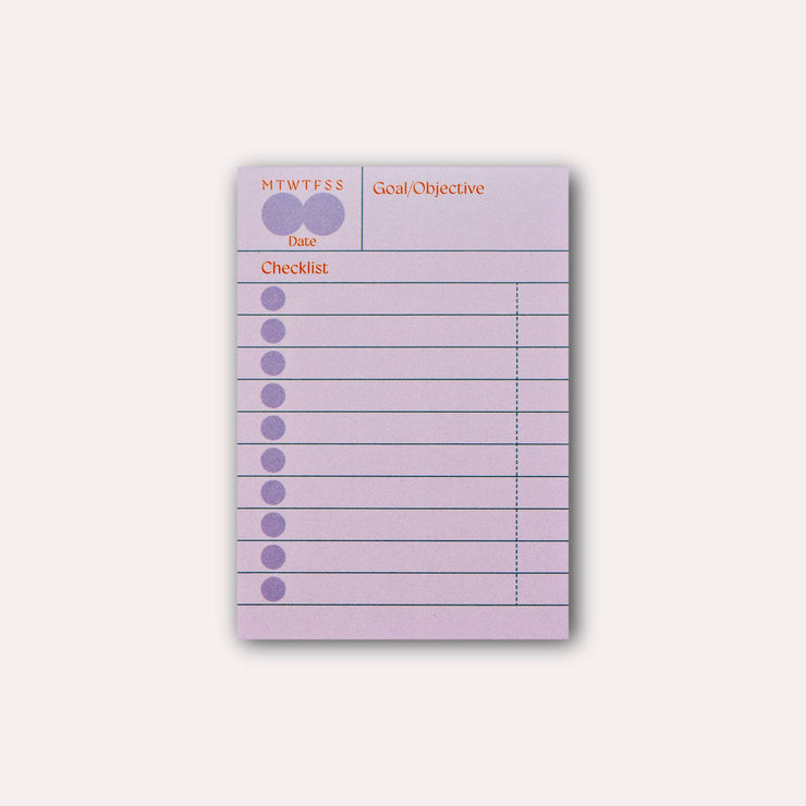 Ginger Habit Checklist Sticky Notes